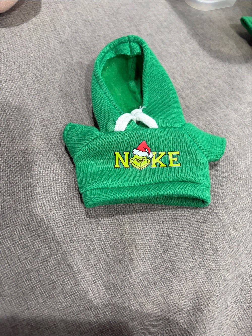 Labubu or Small Doll Nike Holiday Grinch Hoodie